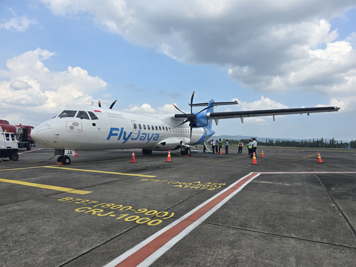 Maskapai FlyJaya rute Bandara Halim Perdanakusuma Jakarta- Bandara Adisumarmo Yogyakarta. (Istimewa) - Image
