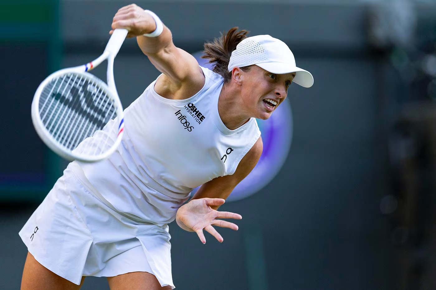 Iga Swiatek bertanding di Wimbledon 2025 (Dok. Wimbledon) - Image