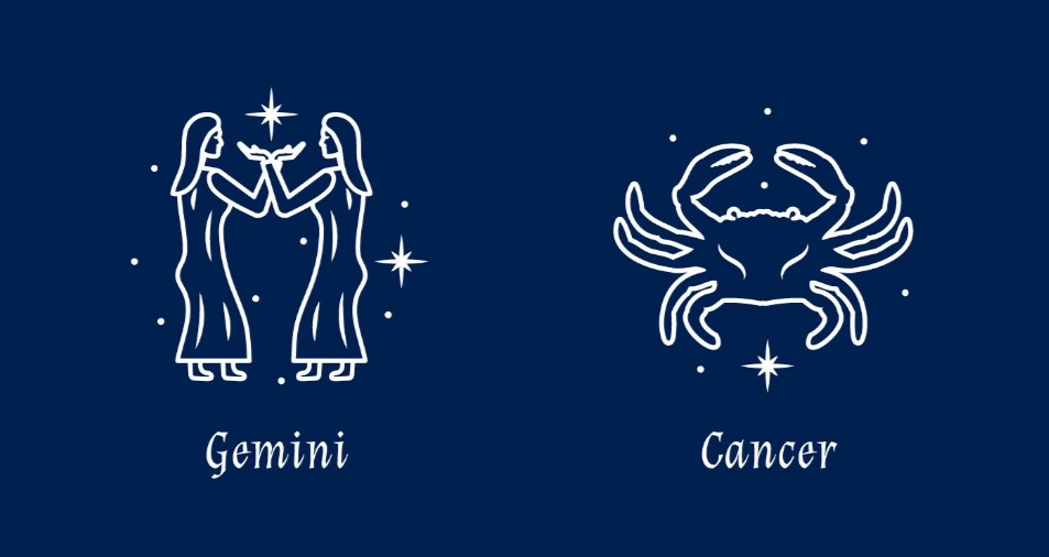 Ilustrasi zodiak Gemini dan Cancer (freepik) - Image