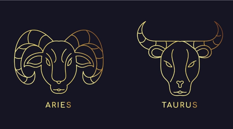 Ilustrasi zodiak Aries dan Taurus (freepik) - Image