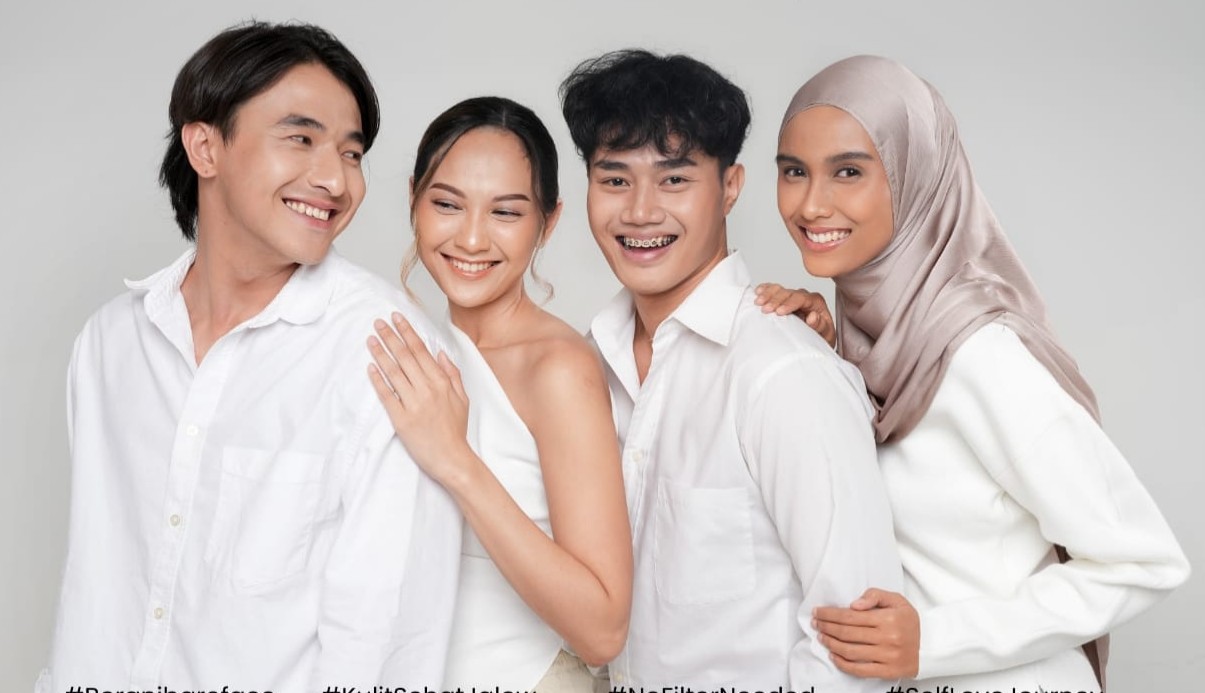 Kampanye “Skin Goals VS Skin Reality” mengajak para pengguna media sosial untuk tidak terlalu bergantung dengan filter. (istimewa). - Image