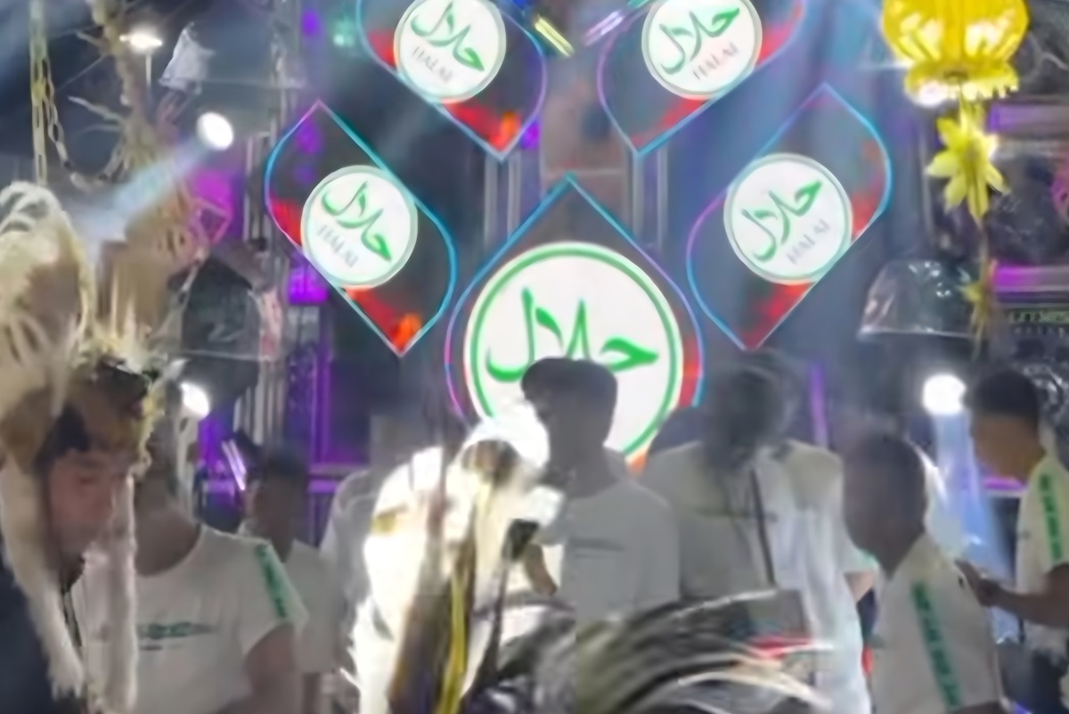 Viral sound horeg tampilkan logo halal. (Platform X) - Image