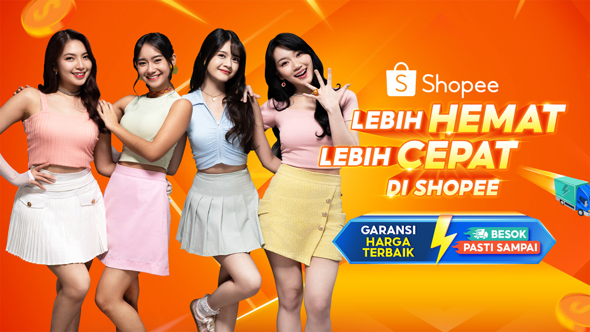 JKT48 dan platform e-commerce Shopee meluncurkan music video (MV) bertajuk “Lebih Hemat, Lebih Cepat” di kanal YouTube JKT48 TV, lagu jingle tersebut langsung menjadi sorotan publik/(Dok. Istimewa). - Image