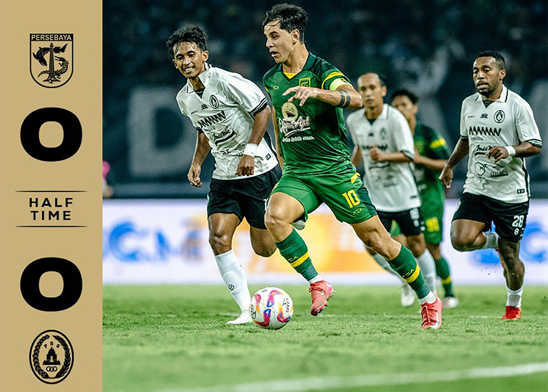 Persebaya Surabaya bermain menghadapi PSS Sleman. (Media Persebaya) - Image