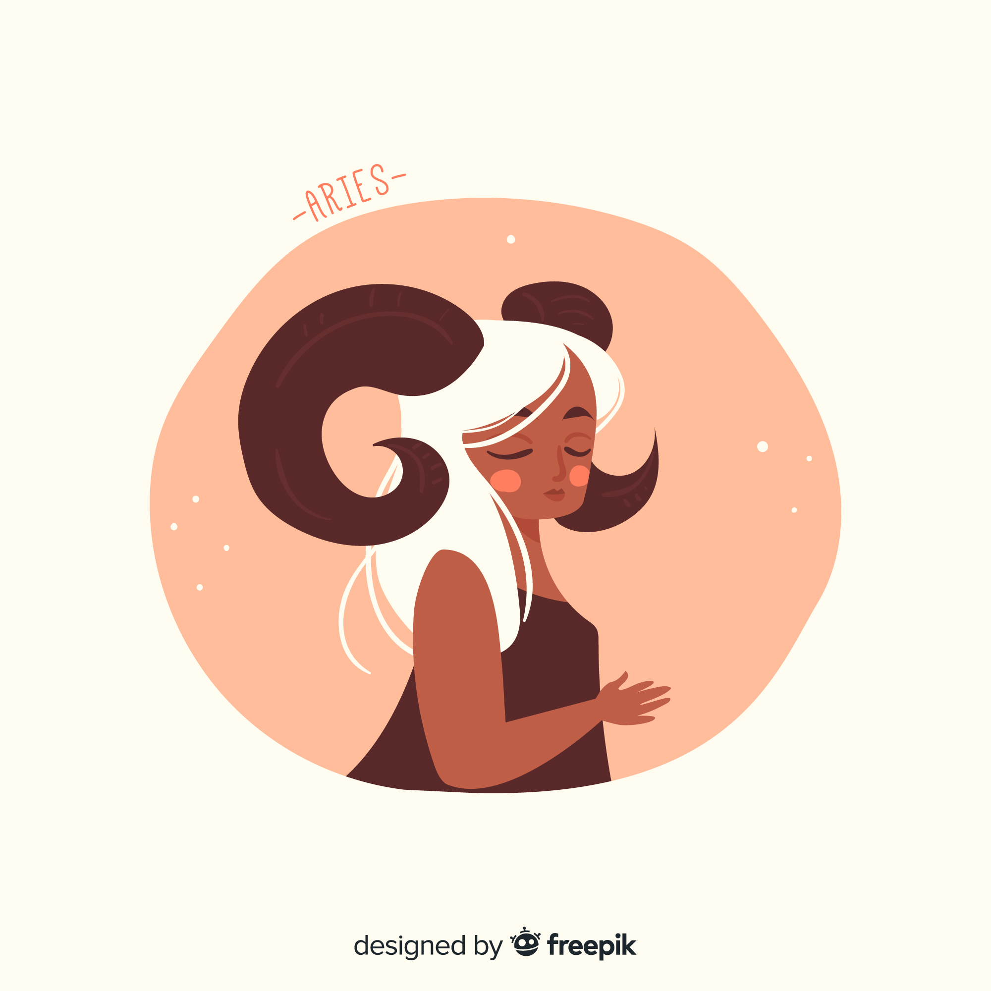 Ilustrasi zodiak aries. (Freepik) - Image