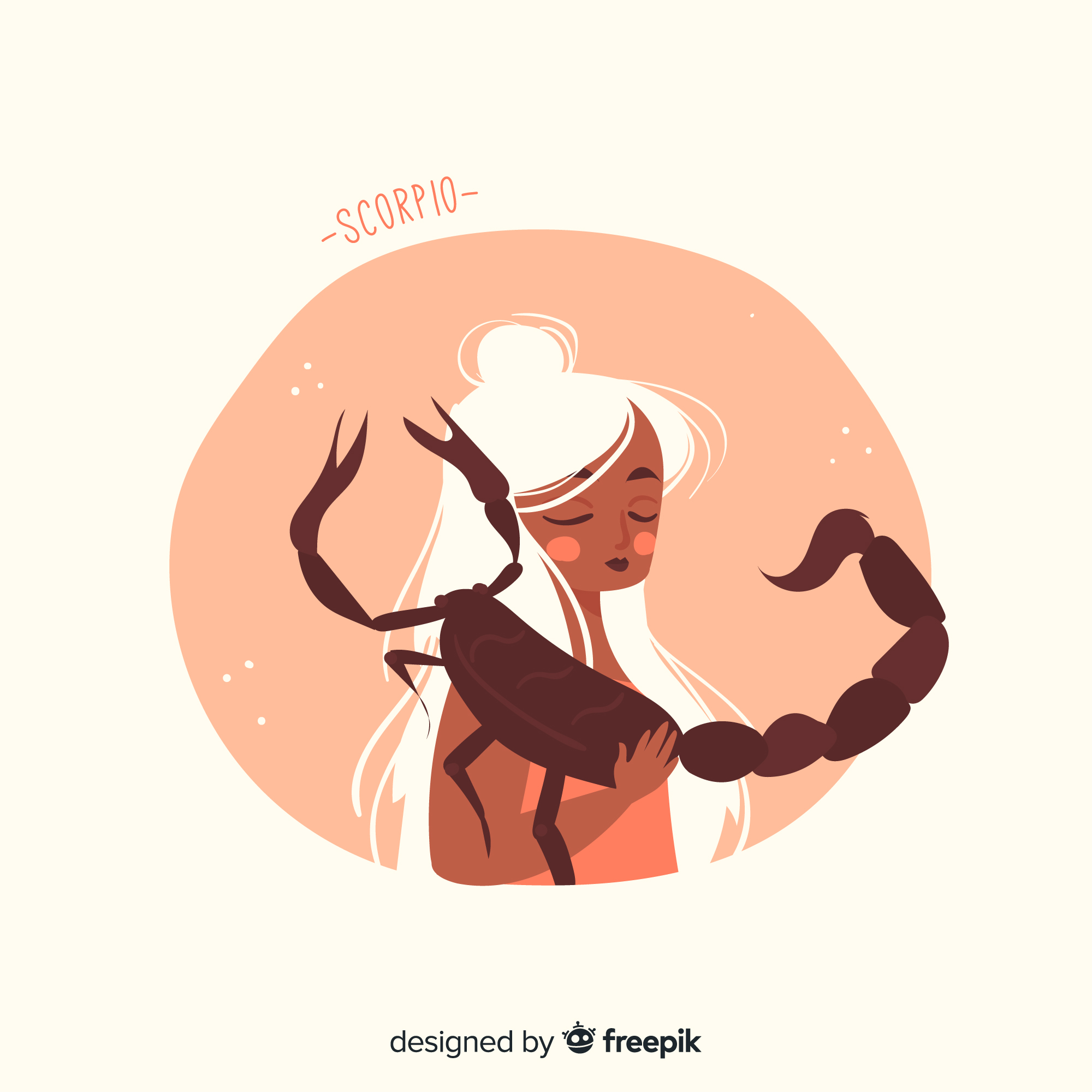 Ilustrasi zodiak Scorpio. (freepik) - Image