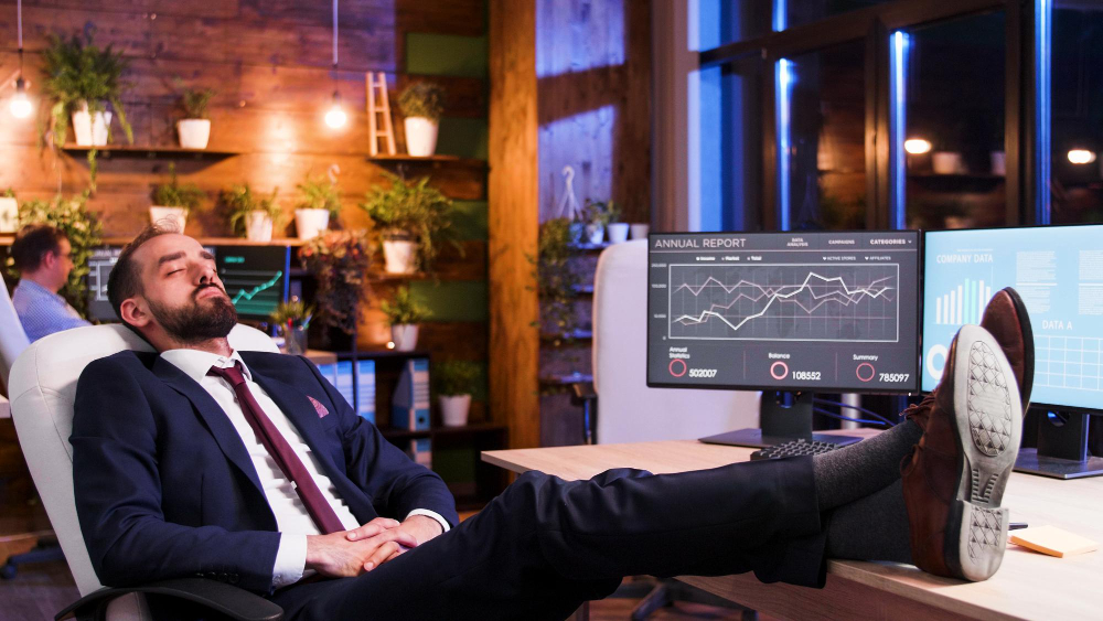 Ilustrasi orang yang sukses di dunia trading. (Freepik) - Image