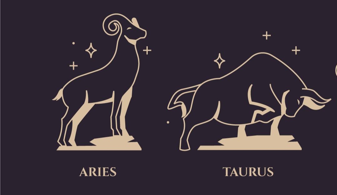 Ilustrasi zodiak Aries dan Taurus (freepik/pikisuperstar) - Image