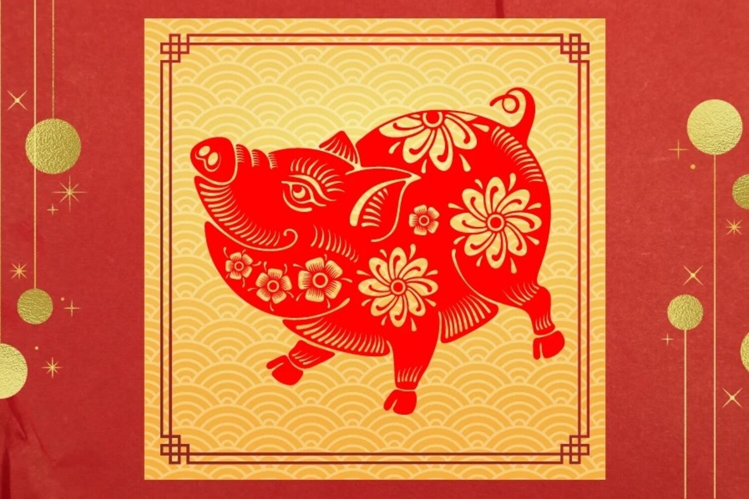 ilustrasi shio babi yang beruntung. Sumber foto: Freepik - Image