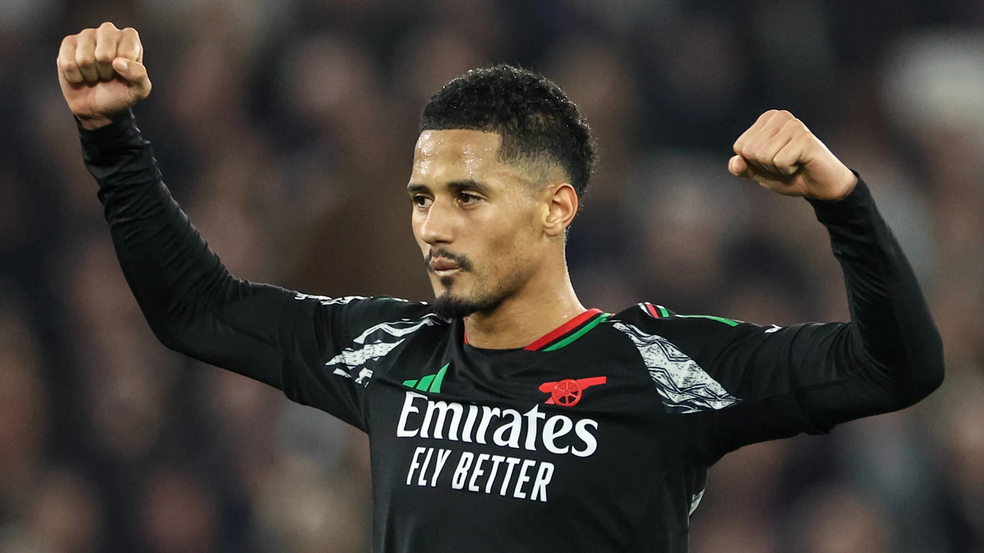 William Saliba menjadi salah satu target transfer Real Madrid musim panas ini. (IMAGO/News Images) - Image