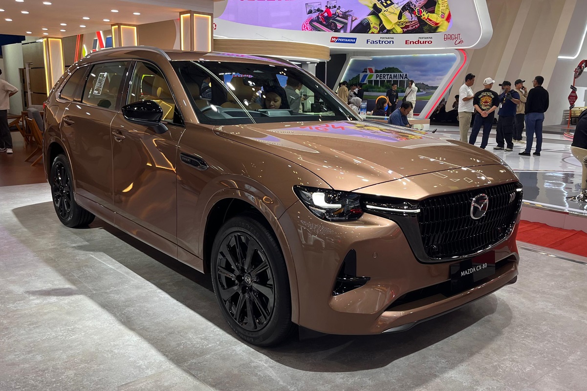 Mazda CX-80 di GIIAS 2025. (Nanda Prayoga/JawaPos.com) - Image