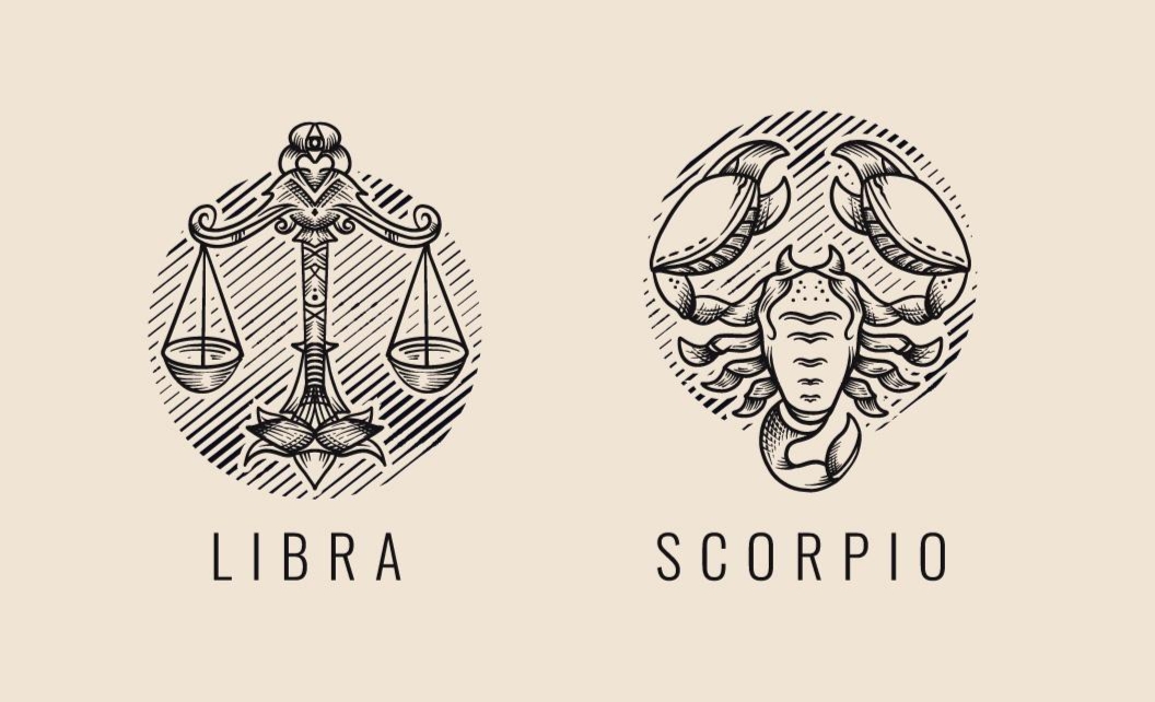 Ilustrasi zodiak Libra dan Scorpio (freepik) - Image