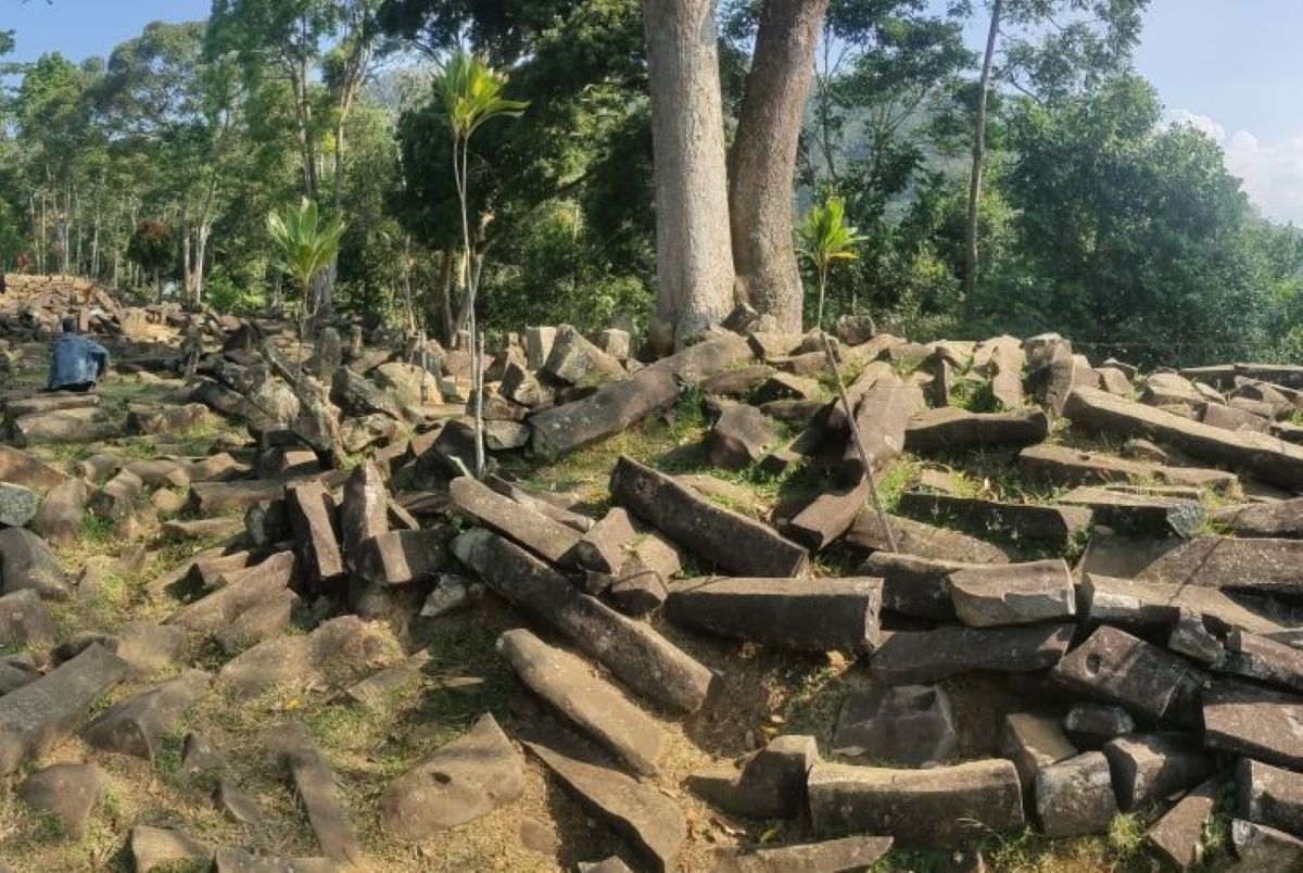Situs Megalitikum Gunung Padang di Kecamatan Campaka, Kabupaten Cianjur. (Ahmad Fikri/Antara) - Image