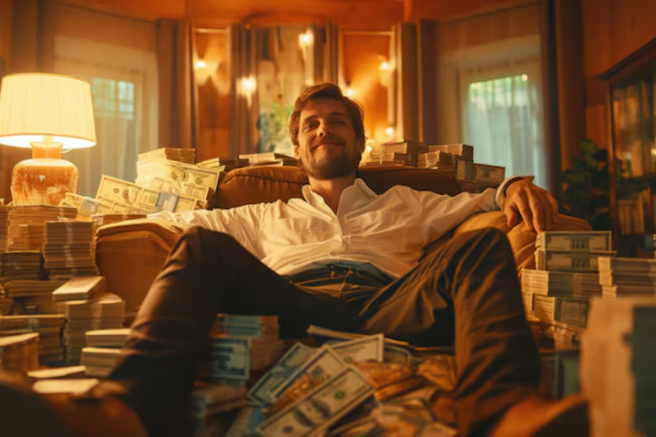 seseorang yang hartanya kian hari makin meluap./Freepik. - Image