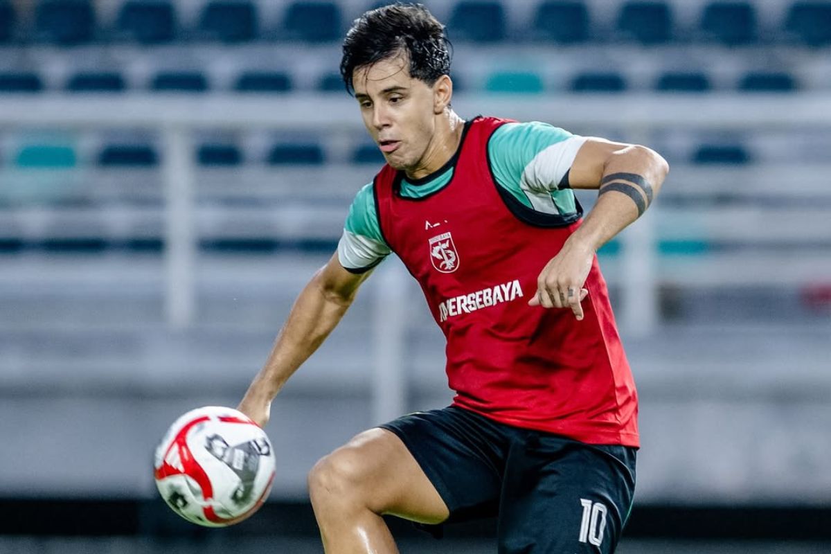 Bruno Moreira sudah cetak 3 gol di laga pramusim Persebaya Surabaya jelang hadapi PSIM Jogjakarta. (Media Persebaya) - Image