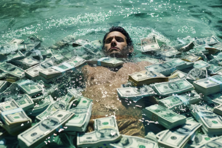 seseorang yang diterpa gelombang rezeki./Freepik. - Image