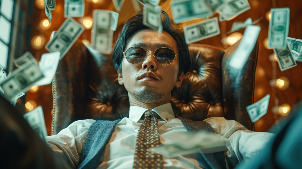 Ilustrasi bos besar yang rezekinya mengalir deras. (Freepik) - Image