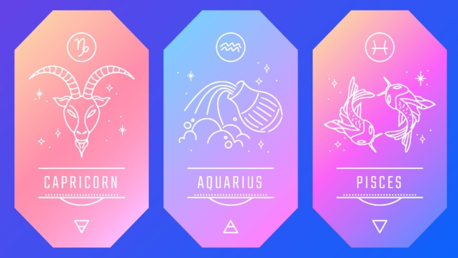 Ilustrasi zodiak Capricorn, Aquarius, dan Pisces (freepik/pikisuperstar) - Image