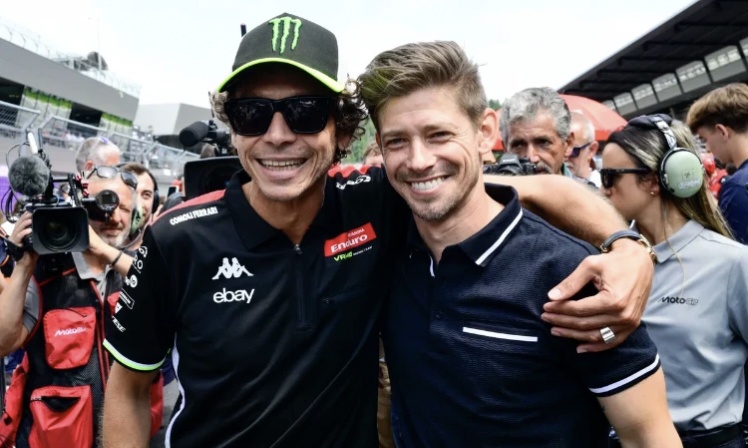 Valentino Rossi dan Casey Stone. (Crash) - Image