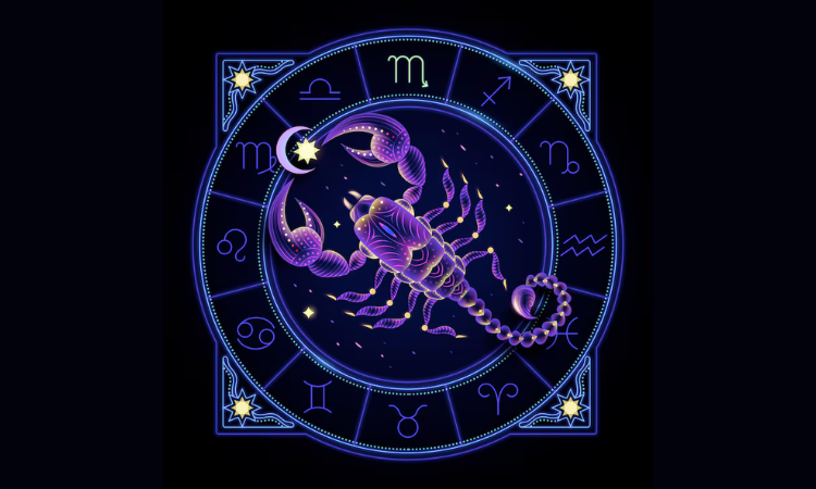 Ilustrasi simbol zodiak Scorpio dengan desain kalajengking, menegaskan ketegasan dan transformasi. (Freepik) - Image