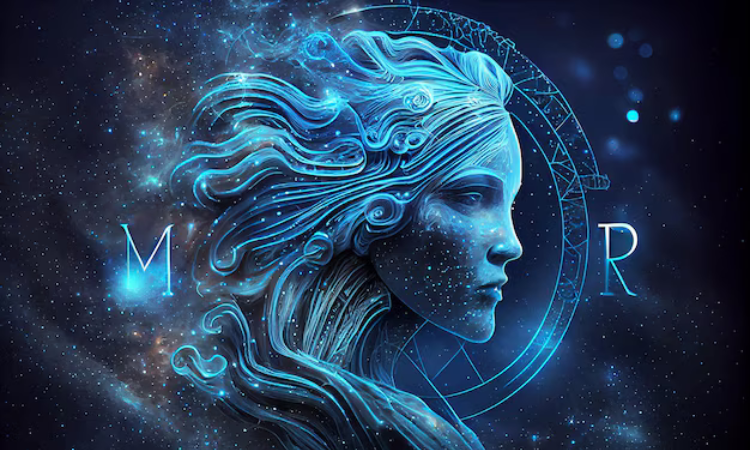 Ilustrasi simbol zodiak Virgo dengan gaya minimalis, menggambarkan fokus dan ketelitian. (Freepik) - Image