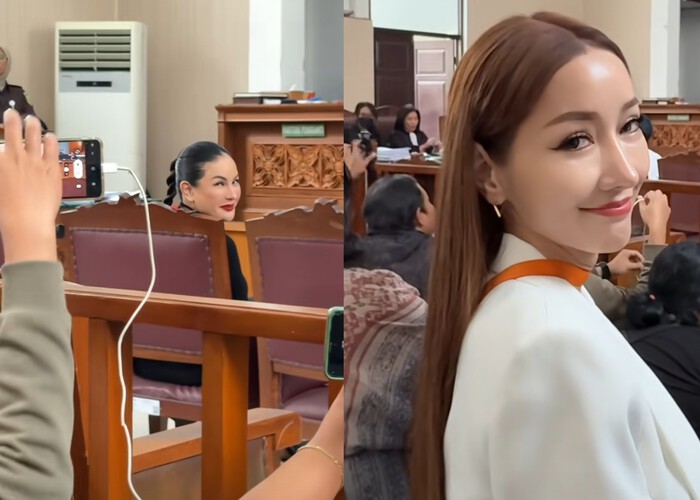 Lucinta Luna hadir di persidangan Nikita Mirzani pada 21 Agustus 2025. (Instagram @lucintaluna12) - Image