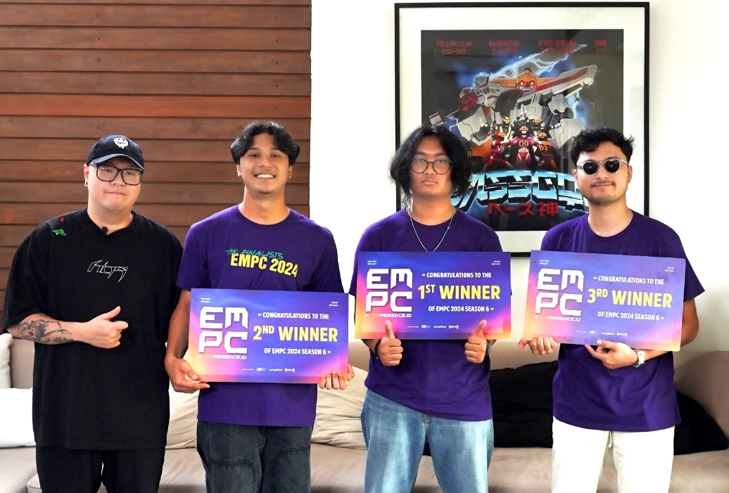 Para pemenang Electronic Music Producer Contest (EMPC) 2024 sedang berfoto bersama. (Istimewa) - Image