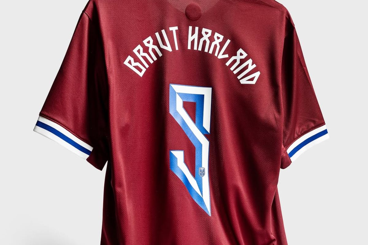 Erling Haaland ganti nama, resmi tampil dengan nama Braut. (@unisportstore/Instagram) - Image