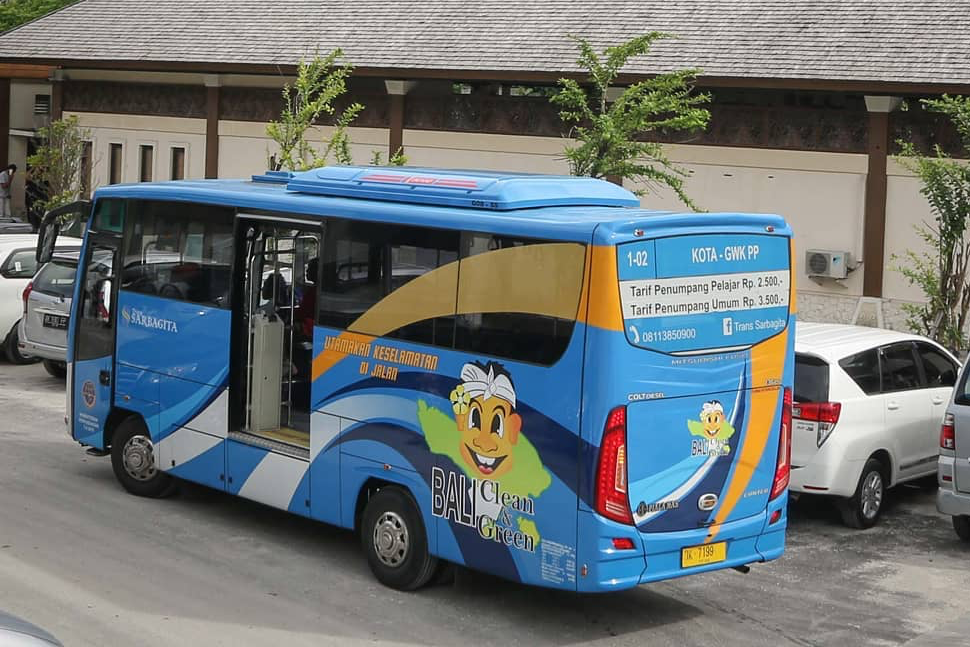 Bus Trans Sarbagita menjadi transportasi umum andalan di Bali./GWK Cultural Park - Image