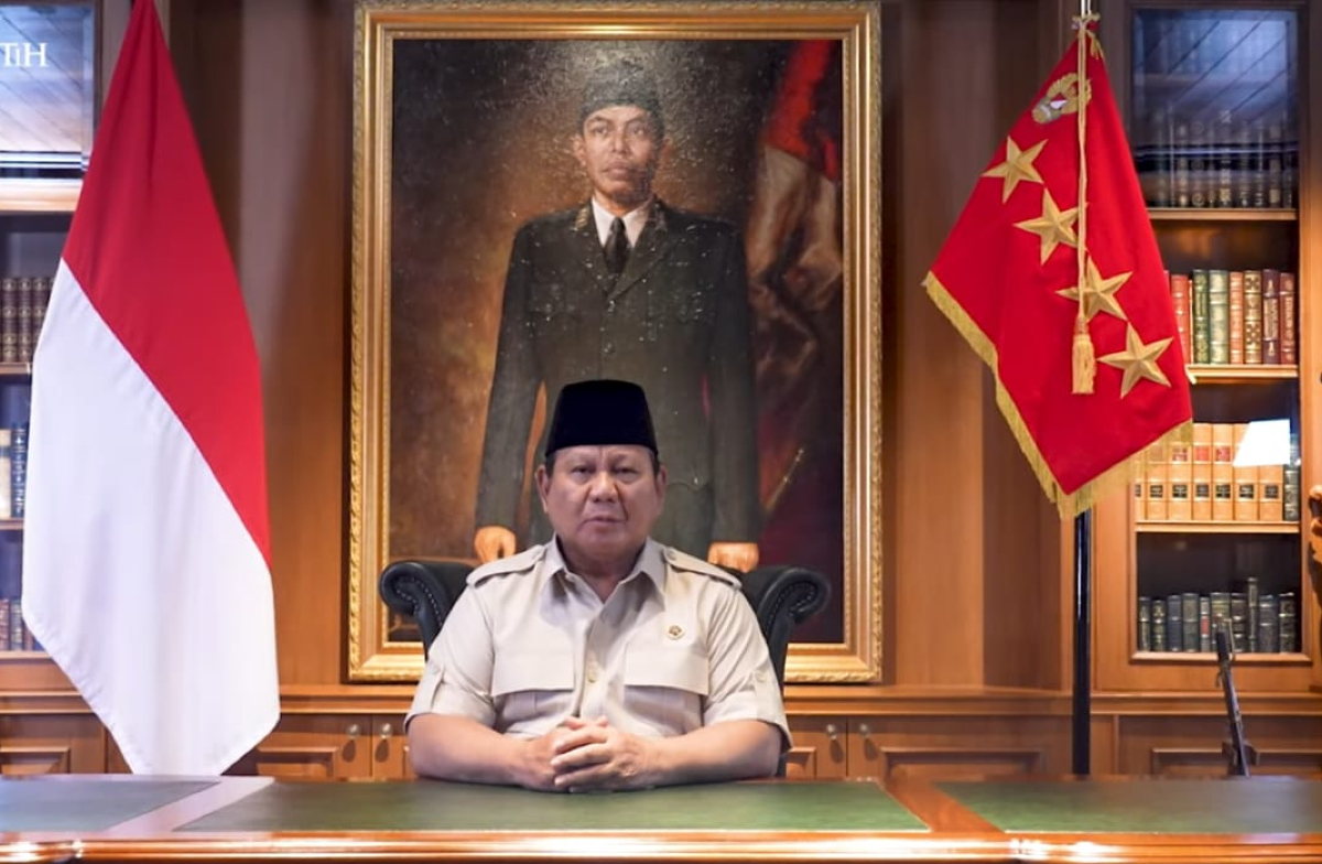 Presiden RI Prabowo Subianto menyampaikan duka cita mendalam atas meninggalnya pengemudi ojek online (ojol), Affan Kurniawan, 21, yang tewas setelah dilindas kendaraan taktis (rantis) Brimob. (YT) - Image