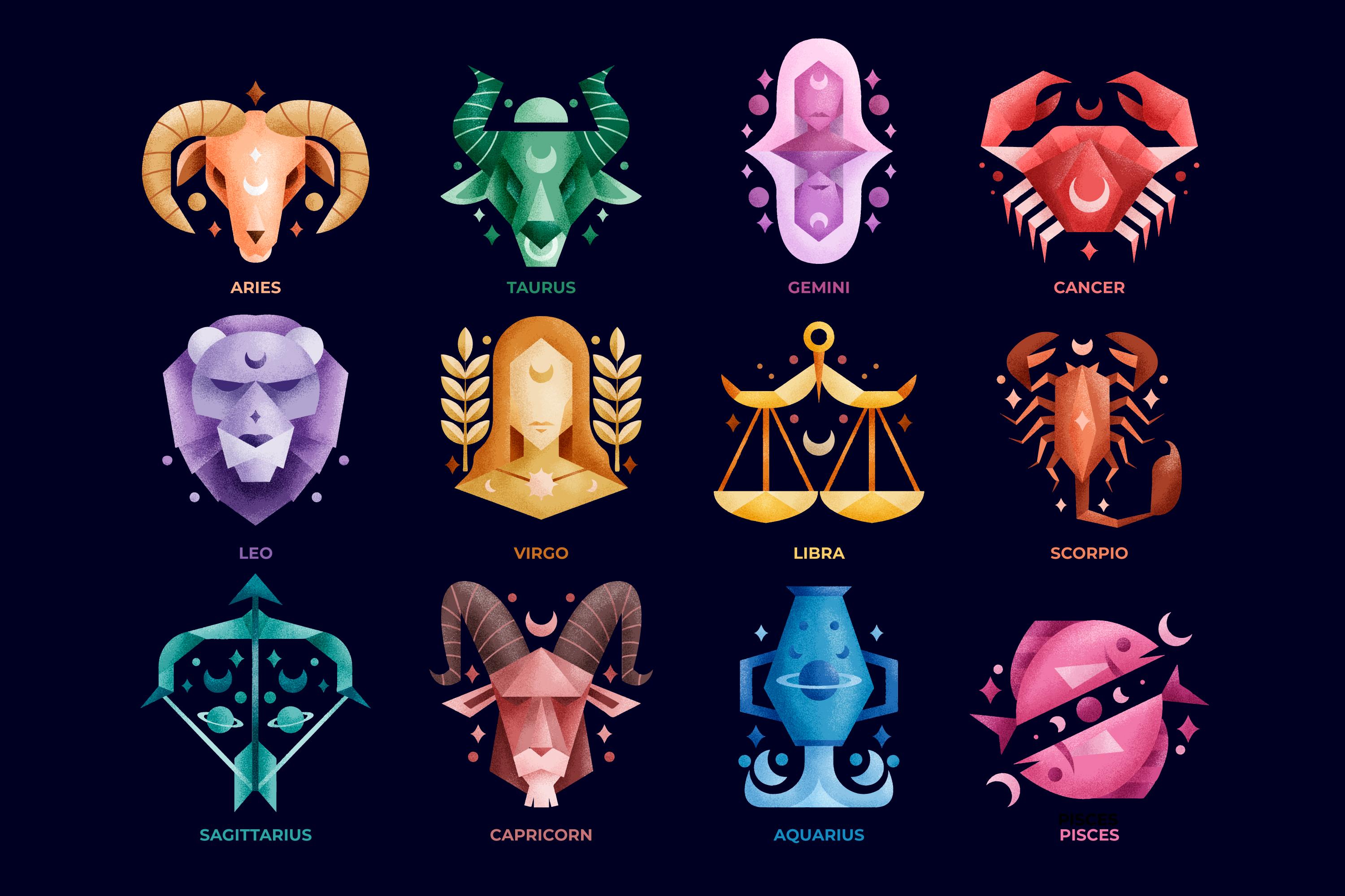 Ilustrasi simbol 12 zodiak (Pikisuperstar/Freepik) - Image