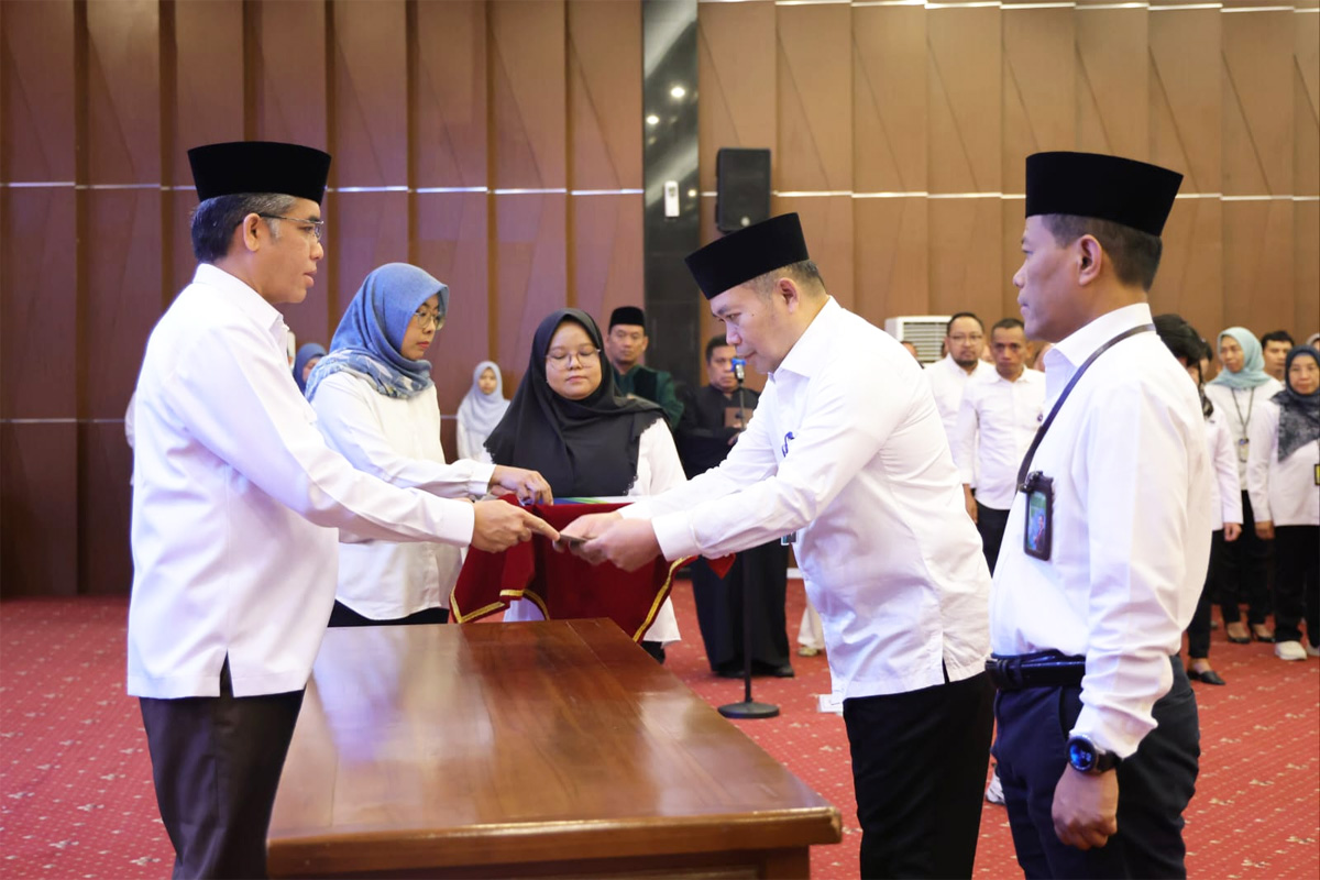 Kemnaker Yassierli pada acara pelantikan pejabat di lingkungan Dirjen Binwasnaker dan K3 Kemnaker, Jakarta, Kamis (4/9/2025)/(Istimewa). - Image