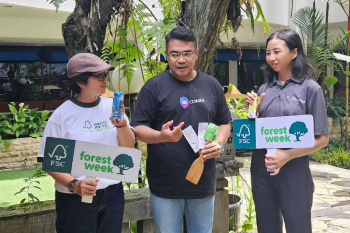 Acara peluncuran FSC Forest Week 2025 di Indonesia yang digelar di Hotel Salak The Heritage, Bogor.(Antara) - Image