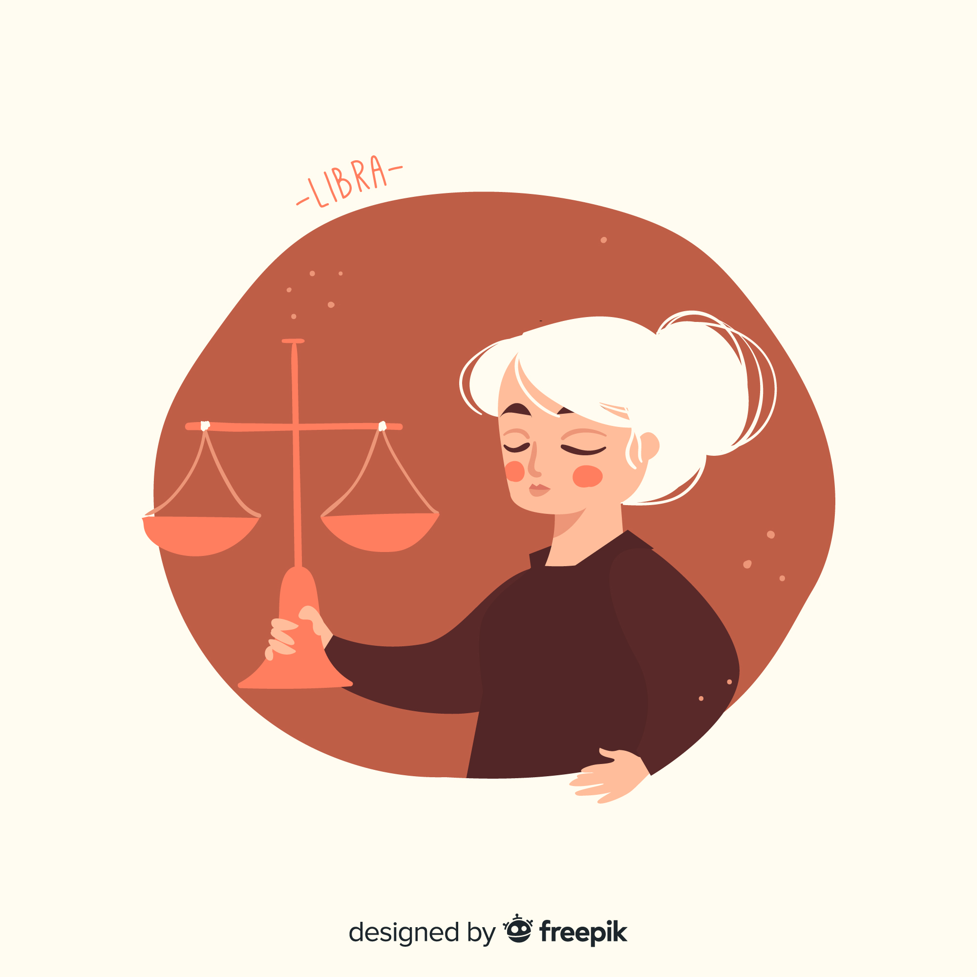 Ilustrasi zodiak Libra. (Freepik) - Image