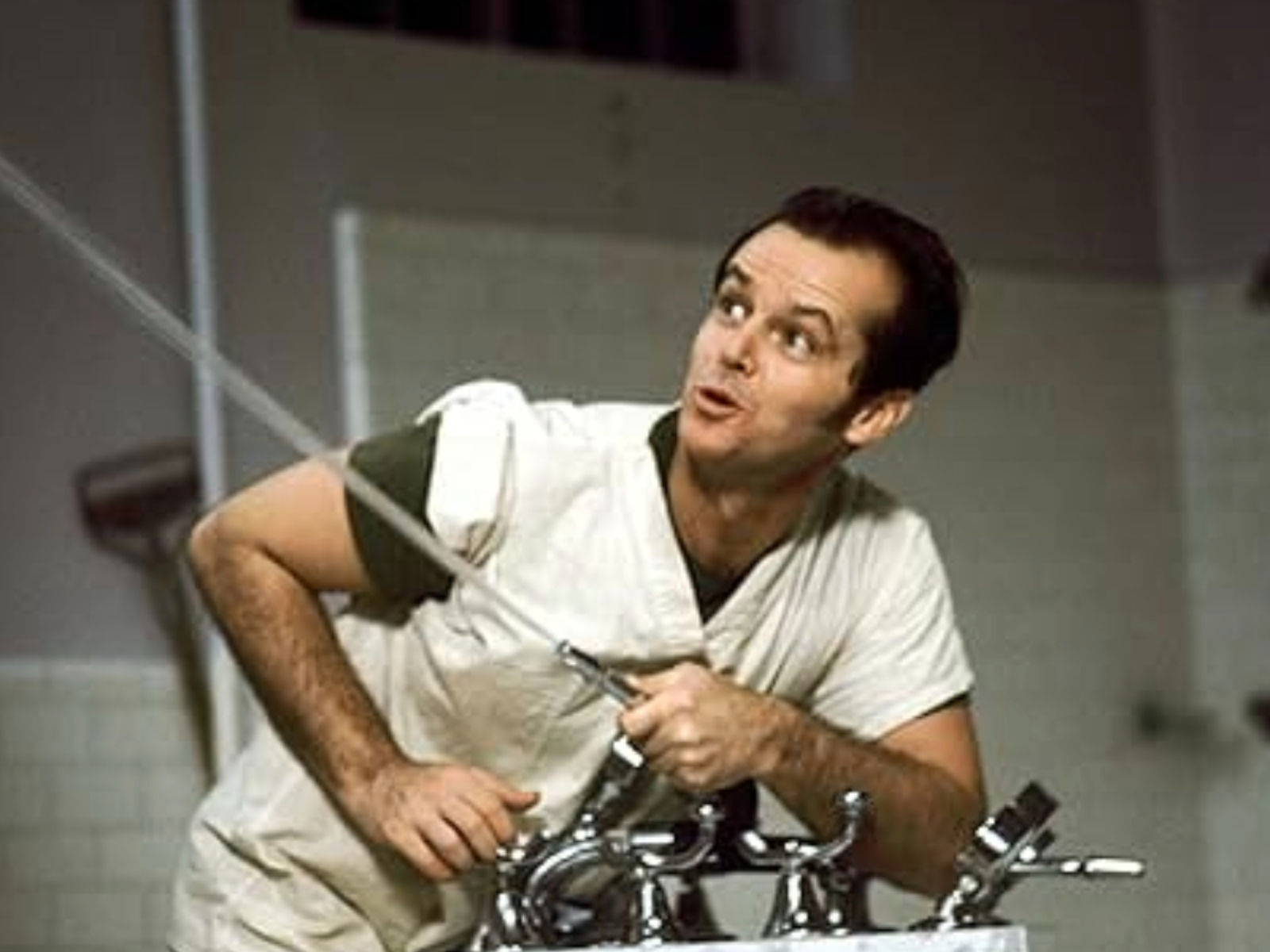 Jack Nicholson dalam film One Flew Over the Cuckoo - Image