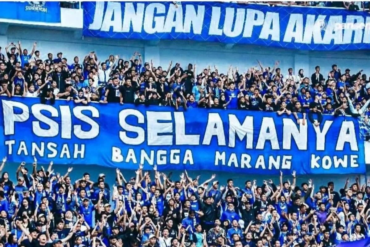 Ilustrasi suporter PSIS Semarang Panser Biruh. (instagram) - Image