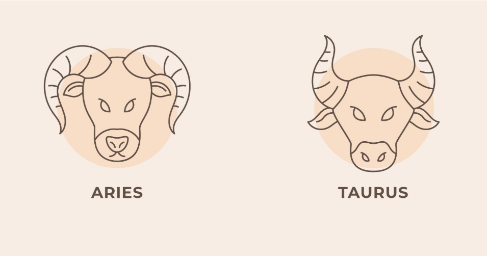 Ilustrasi zodiak Aries dan Taurus (freepik) - Image