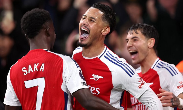 Bukayo Saka dan William Saliba. (Instagram @arsenal.network) - Image