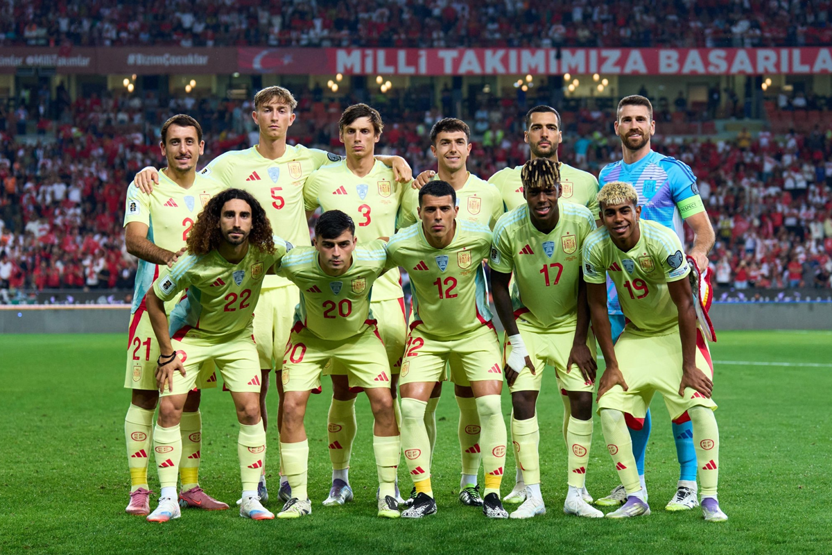 Timnas Spanyol pada laga kualifikasi Piala Dunia 2026 (X: @SpainIsFootball) - Image