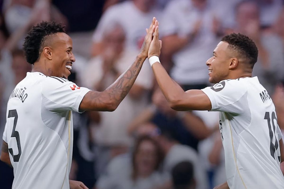 Duet gol Mbappe-Militao bawa Madrid kokoh puncaki klasemen. (Dok. Instagram/@realmadrid) - Image