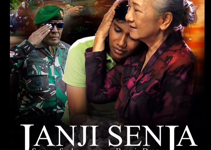 Poster resmi film Janji Senja yang akan tayang di bioskop 25 September 2025.(Dok. IMDb) - Image