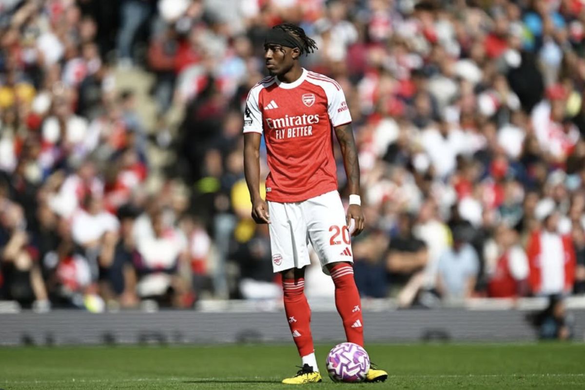 Noni Madueke dari Arsenal absen selama enam hingga delapan minggu. (ig nonzinoo10) - Image