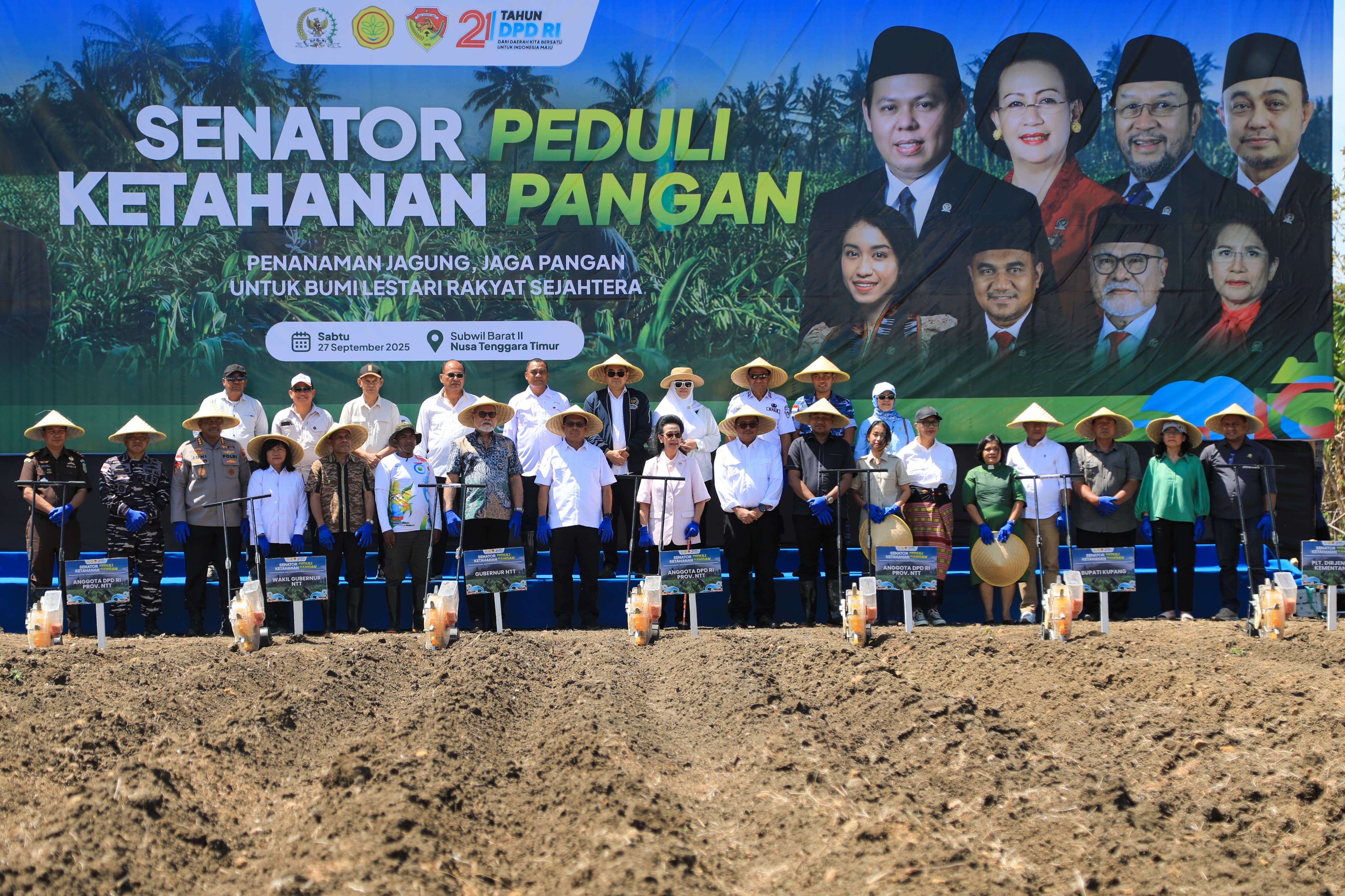 DPD RI menegaskan komitmennya mendukung ketahanan pangan nasional dengan meluncurkan Program Senator Peduli Ketahanan Pangan di Kupang, Provinsi Nusa Tenggara Timur. (Istimewa) - Image