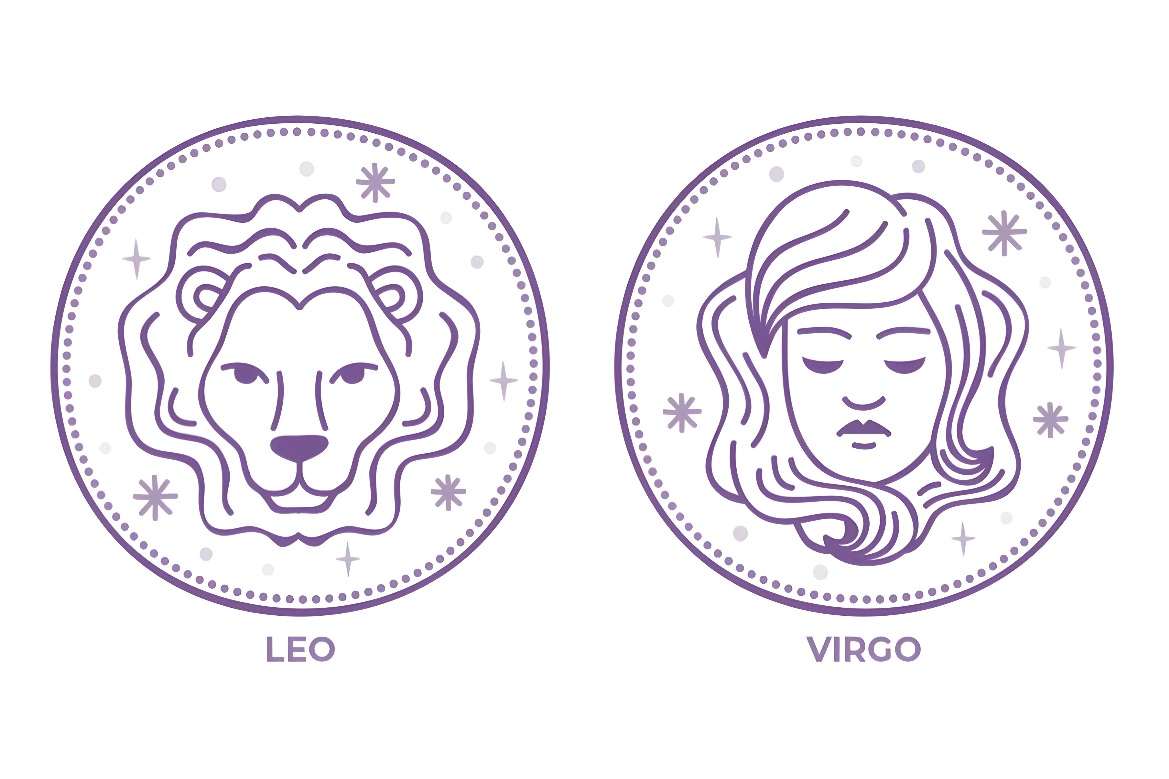 Ilustrasi zodiak Leo dan Virgo (freepik) - Image