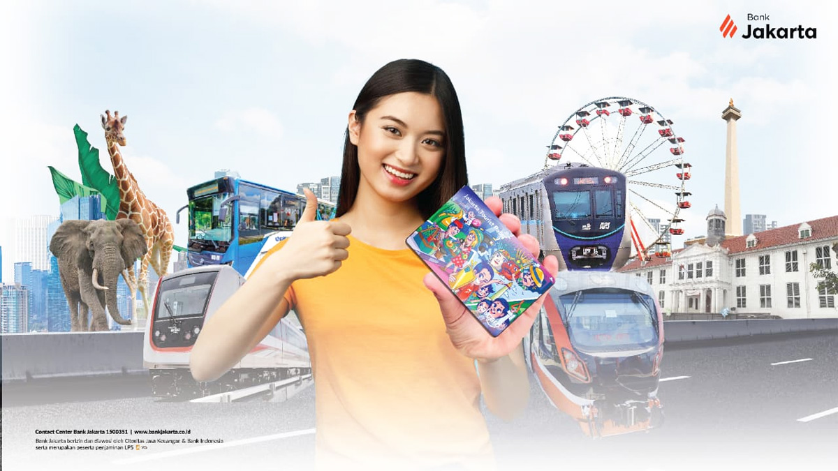 Dengan menggunakan Jak Card, masyarakat dapat mengakses transportasi terintegrasi serta melakukan pembayaran tiket masuk destinasi wisata di bawah pengelolaan Pemprov DKI Jakarta. (Istimewa). - Image