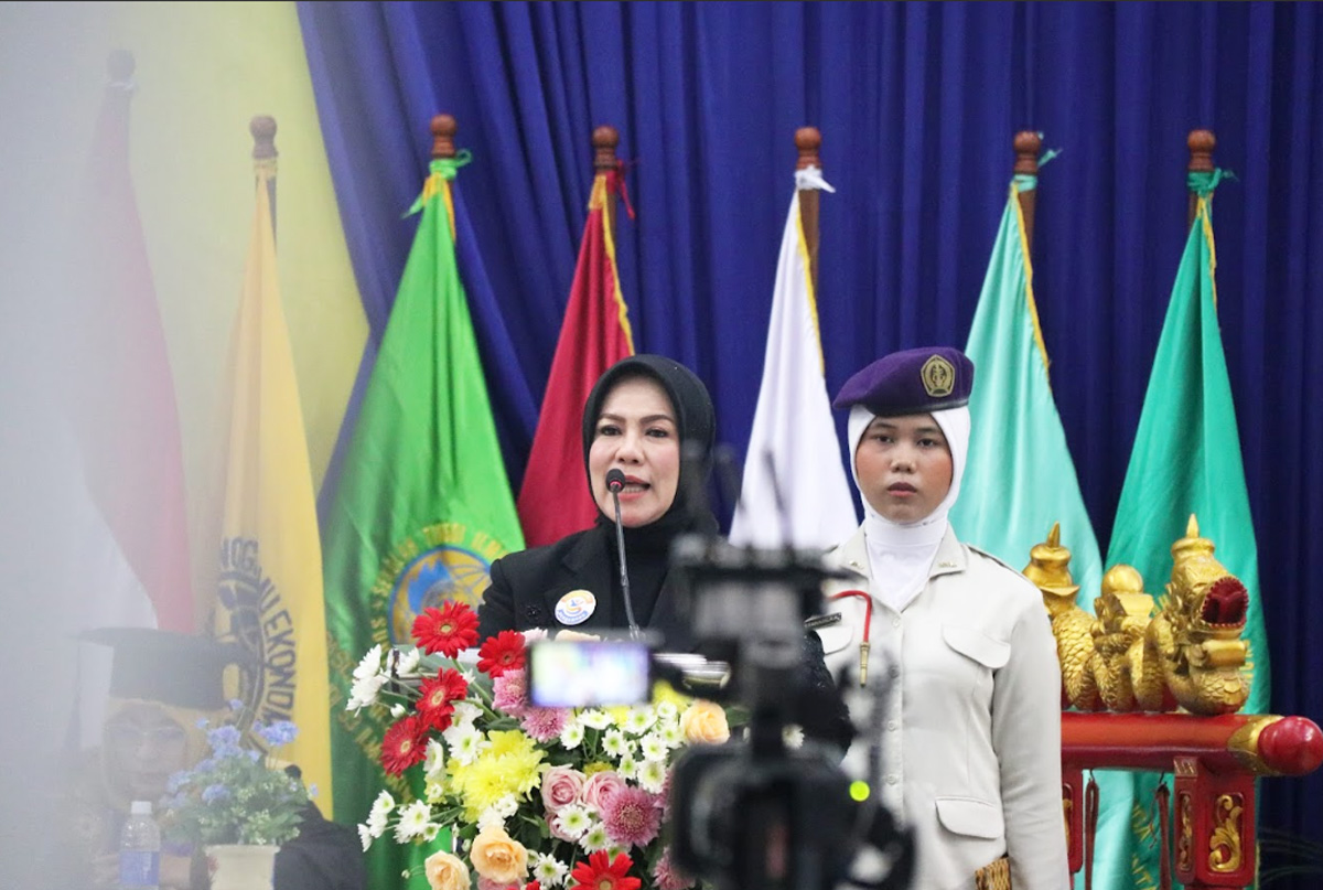 Proses wisuda STIESIA Surabaya di Gedung Graha Widya Bhakti. (Doc. STIESIA Surabaya)