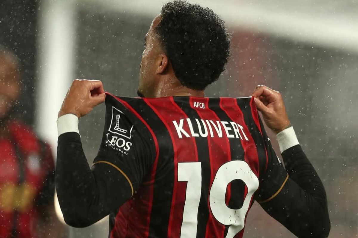 Justin Kluivert mencetak gol untuk AFC Bournemouth ke gawang Fulham dalam laga lanjutan Liga Inggris 2025/2026. (Instagram AFC Bournemouth) - Image
