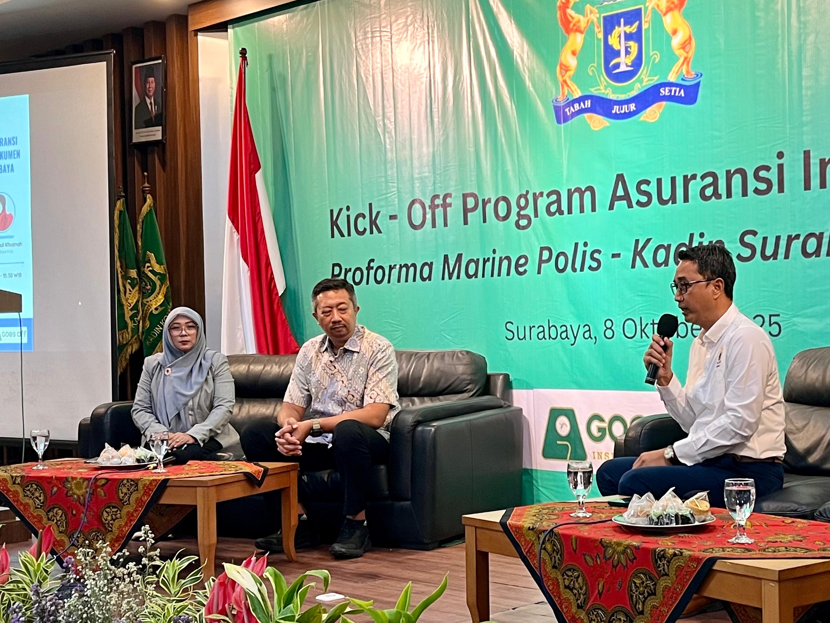 Kamar Dagang dan Industri (Kadin) Kota Surabaya meluncurkan layanan Asuransi Impor bekerja sama dengan PT Goesaff Manunggal Sejahtera. (Istimewa) - Image