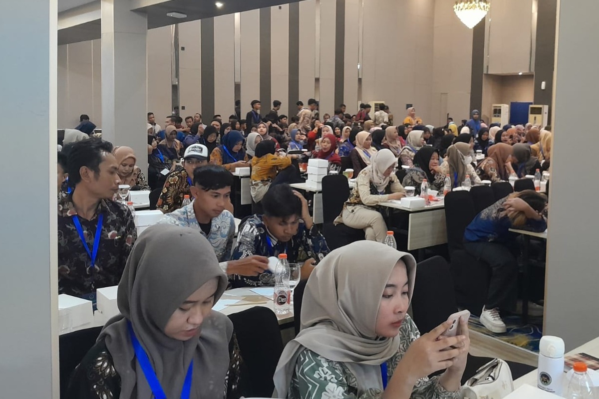 Kegiatan Bimtek yang diikuti oleh 700 penjamah pangan di Lynn Hotel, Kabupaten Tuban, Jatim. (Istimewa) - Image
