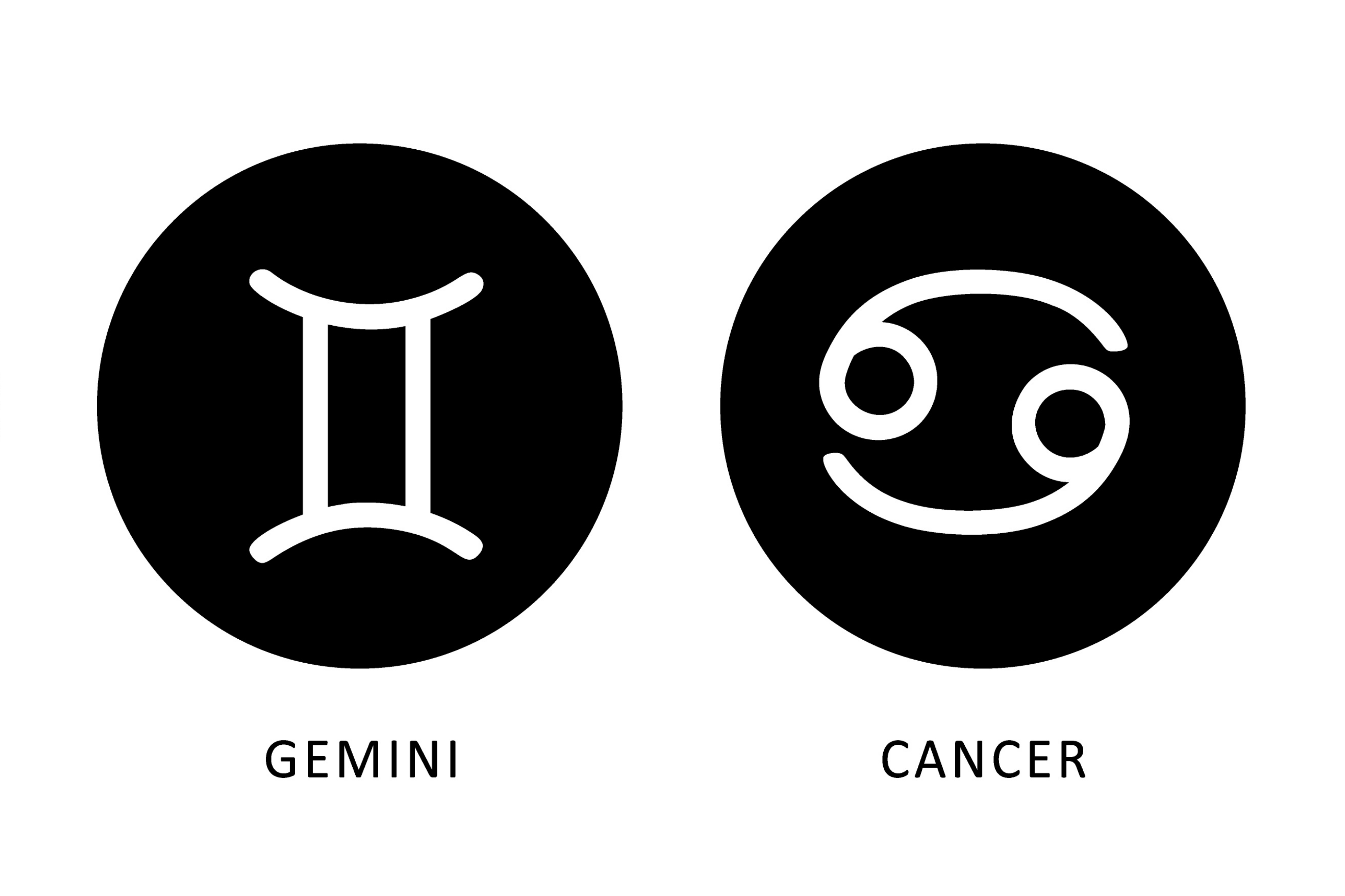 Ilustrasi zodiak Gemini dan Cancer (freepik) - Image